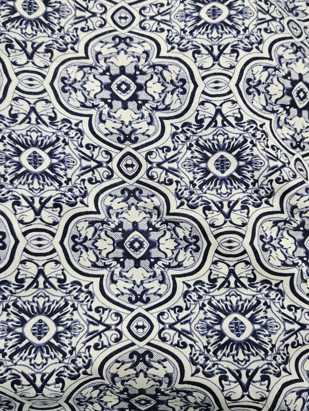 Zand Amsterdam Reversible Wrap Skirt Cotton Adjustable Blue Mandala Aqua Floral